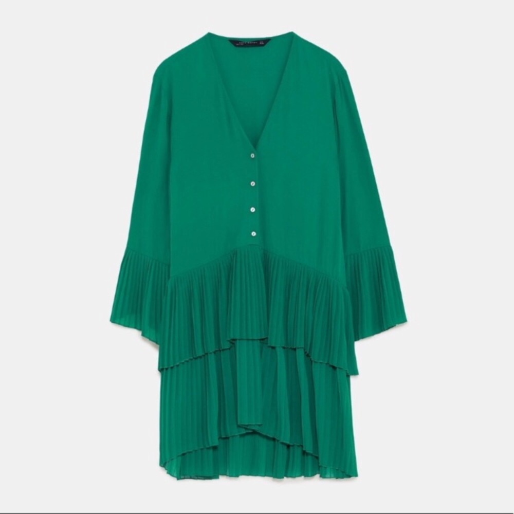 🎉HP 🎉ZARA Pleated Dress - Picture 7 of 7